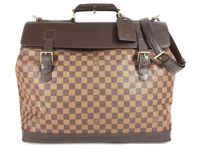 Bolso 2 en 1 Damier West End GM de Louis Vuitton Castaño Damier ebene
