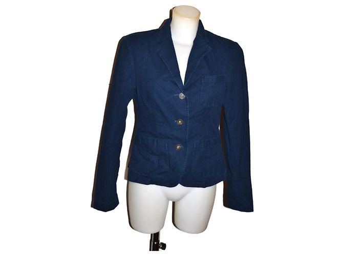 Chaqueta de algodón azul Ralph Lauren