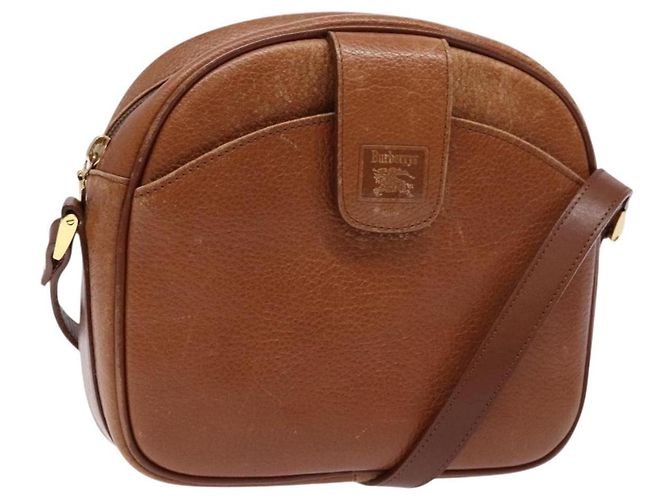 Bolsa de Ombro de Couro Burberry Marrom