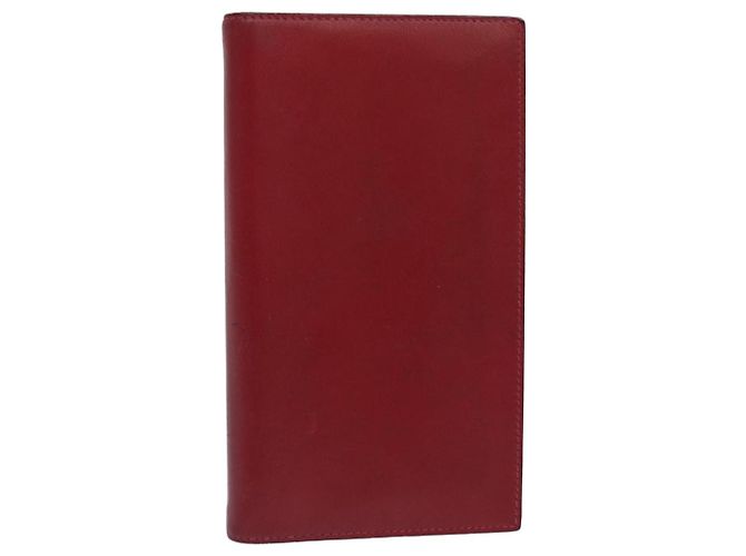 Hermès Hermes Agenda A6 Day Planner Housse Leather Red