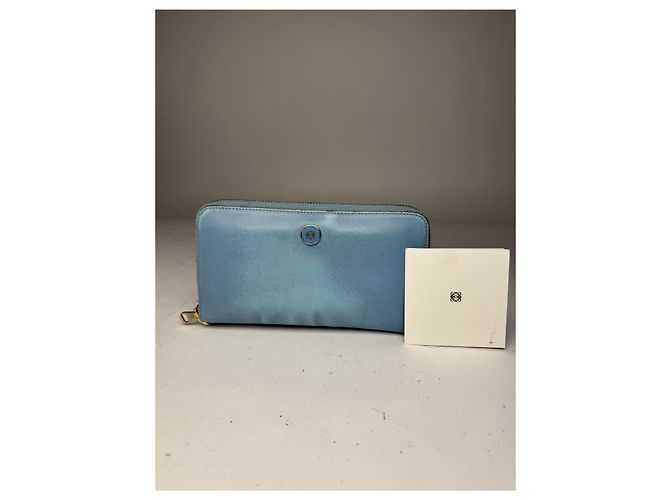 Vintage Loewe Madrid Leather Wallet Blue