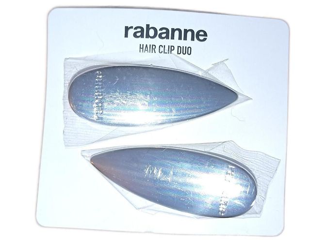 2 presilhas de cabelo Paco Rabanne Prata