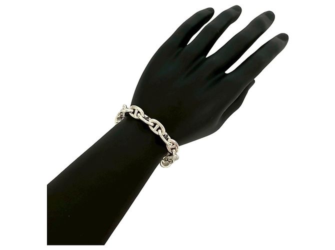 Pulseira de Charme Chaine d'Ancre MM em Prata da Hermès