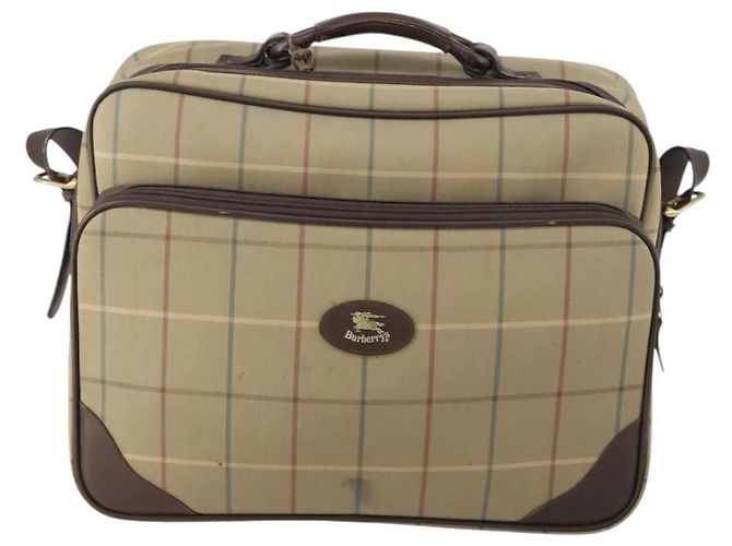 Burberry Nova check boston bag Canvas Beige