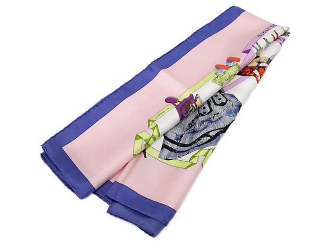 Hermès Hermes Hello Dolly Silk Scarf Pink Multiple colors Purple