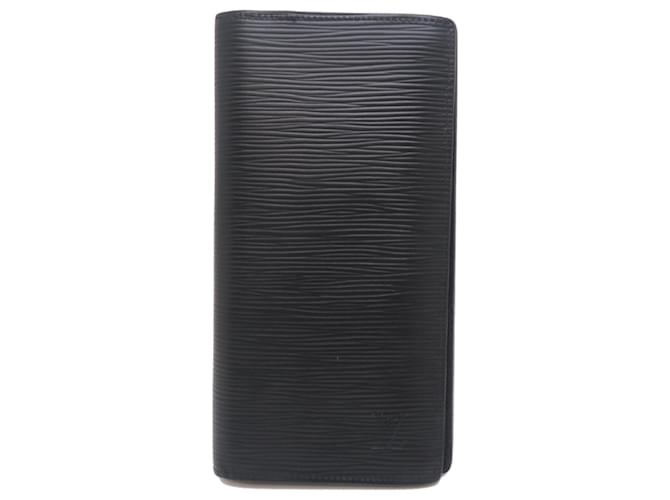 Louis Vuitton Epi Leather Portefeuille Brazza Long Wallet Black  ref.2599927