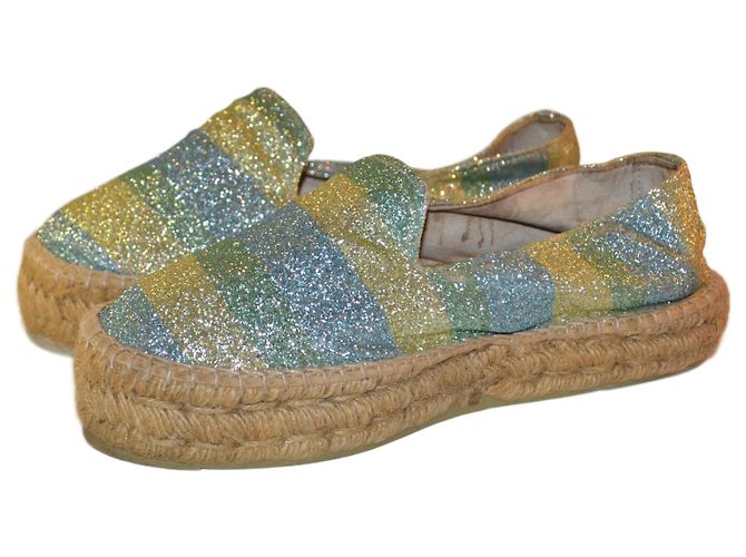 Manebi patterned espadrilles cloth size 38 Multiple colors