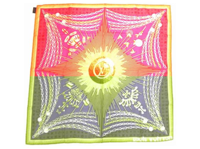 Louis Vuitton Place Vendôme Women's Silk Scarf Red  ref.2600535