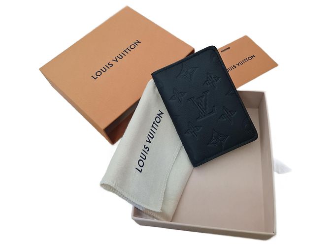 Louis Vuitton Monogram Shadow Pocket Organizer Black