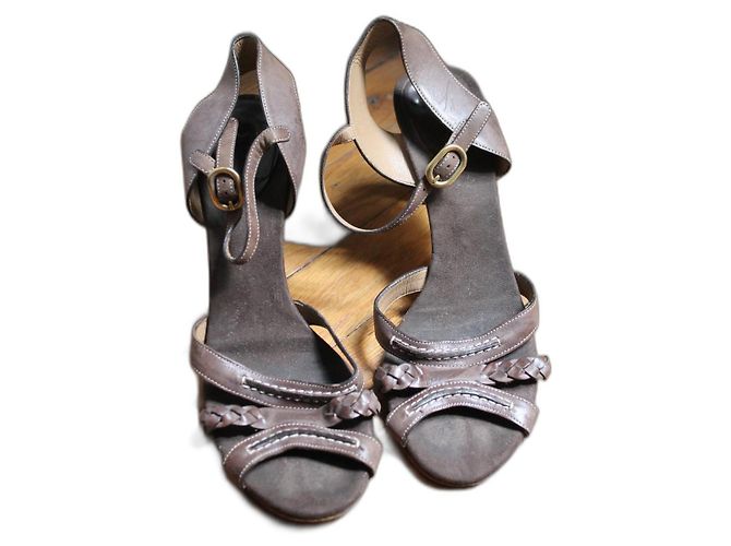Chloé escarpins en cuir marron pointure 39 Marron foncé