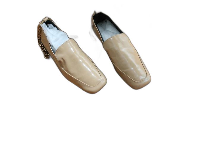 By Far Lackleder Slipper Größe 37 beige