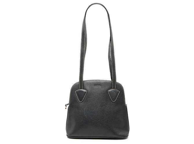 Schultertasche aus schwarzem Leder LOEWE