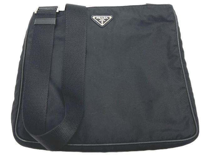 Sac plat Triangle Plate VA0251 de Prada Noir