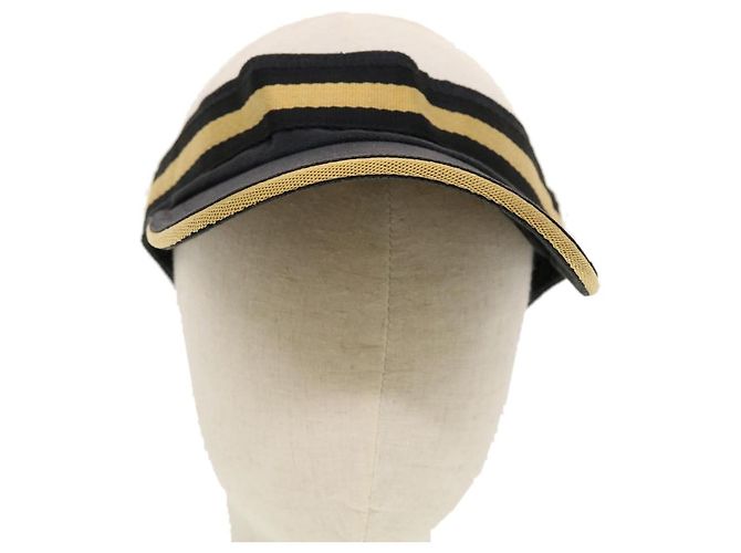 Visière en toile Gucci Noir