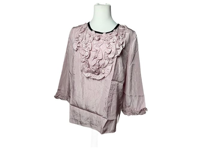 Vintage Marni L lila Seidentop