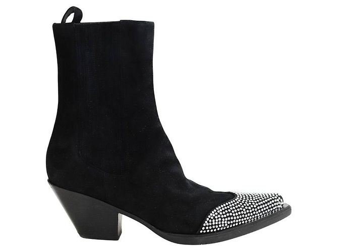 Alexandre Vauthier Botas de camurça preta Preto