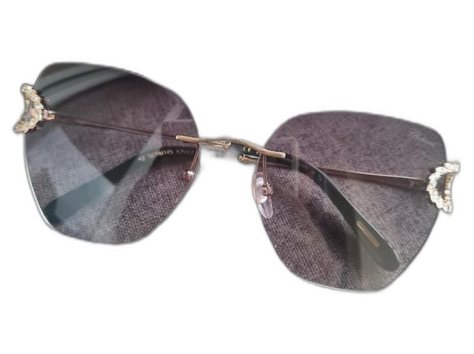 Occhiali da sole Chopard SCHM14S Grigio scuro Metallo Grigio antracite