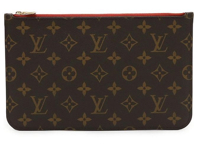 Pochette Neverfull Monogram Louis Vuitton Rosso