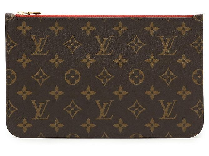 Pochette Neverfull Monogram Louis Vuitton Rosso