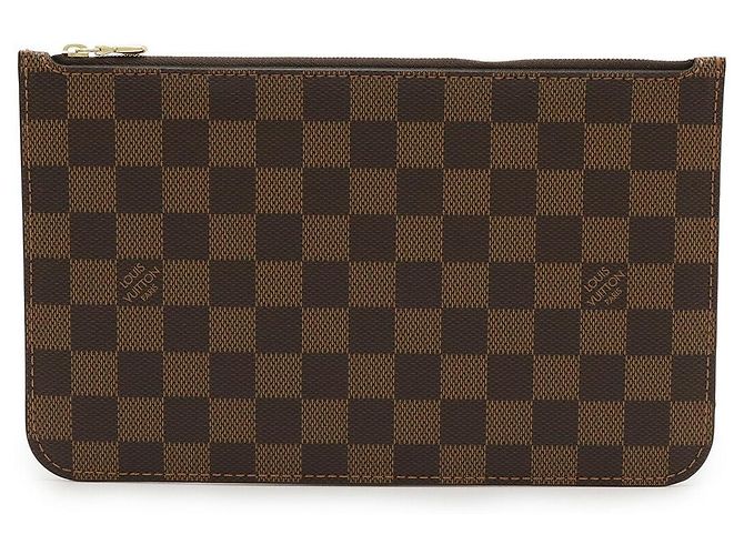 Pochete Neverfull MM Damier Louis Vuitton Marrom