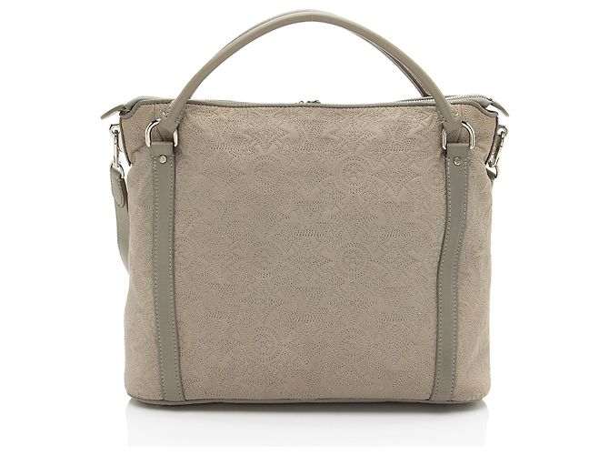 Louis Vuitton Monogram Lammfell Antheia Ixia PM Tote Grau