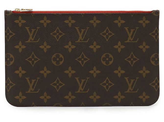 Pochette Neverfull Monogram Louis Vuitton Rosso