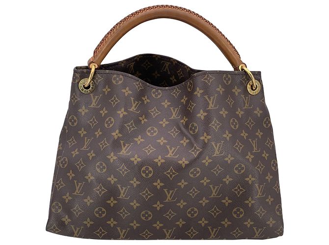 Bolsa de Tecido Artsy Louis Vuitton Marrom