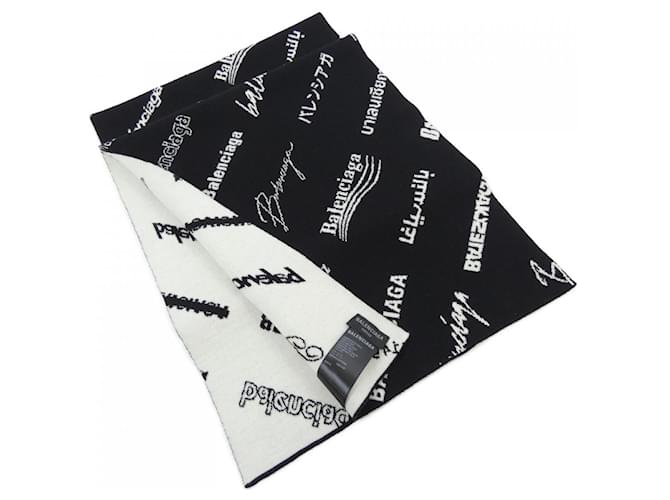 Everyday Cachecol Balenciaga 724701 T1665 Preto Algodão  ref.2603181