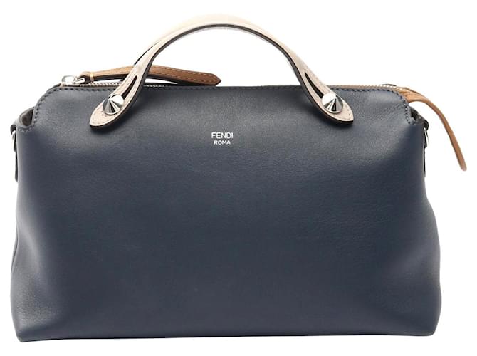 Fendi By The Way Medium Leather Handbag Green Pony-style calfskin  ref.2603388