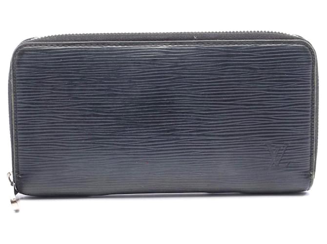 Louis Vuitton Epi Leather Zippy Wallet Black Pony-style calfskin  ref.2604129