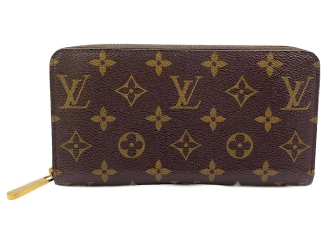 Louis Vuitton Zippy Wallet Brown PVC Cloth  ref.2604132