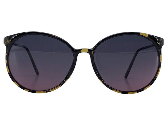 Gafas de sol de plástico vintage Carrera Negro