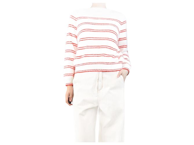 Bellerose Pull rayé rouge et blanc - taille UK 12