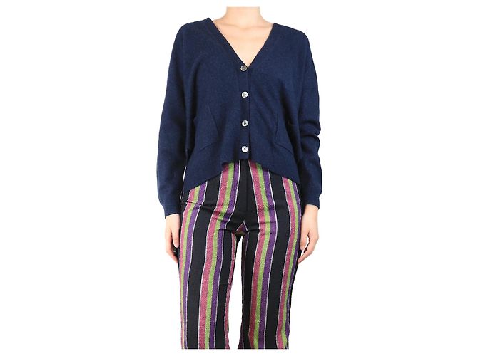 Autre Marque Navyblauer Cardigan - Größe M Marineblau