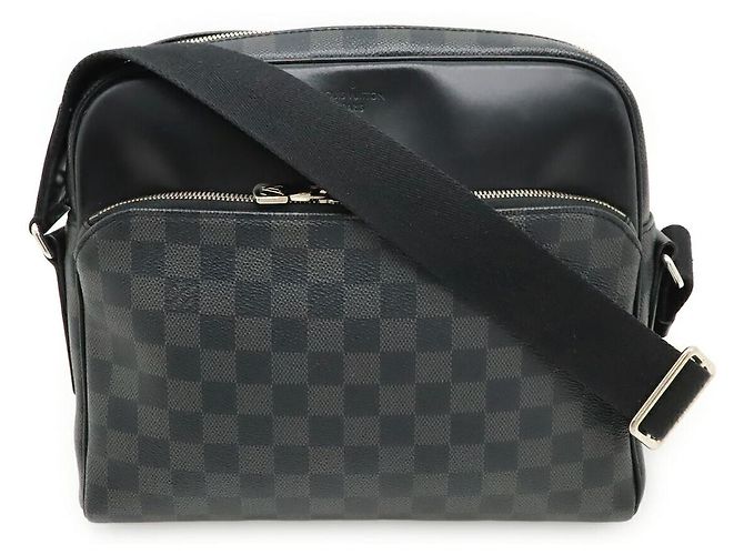 Borsa a Spalla Dayton PM Damier Graphite Louis Vuitton Nero
