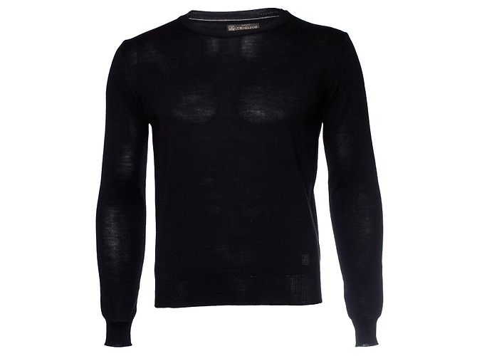 Schwarzer Wollpullover von Corneliani 
