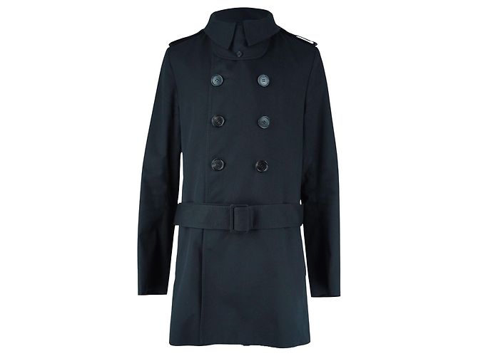 Schwarzer Dior-Trenchcoat mit abnehmbarem Gürtel