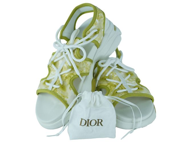 Sandali D-Connect Verde Chiaro Christian Dior Multicolore