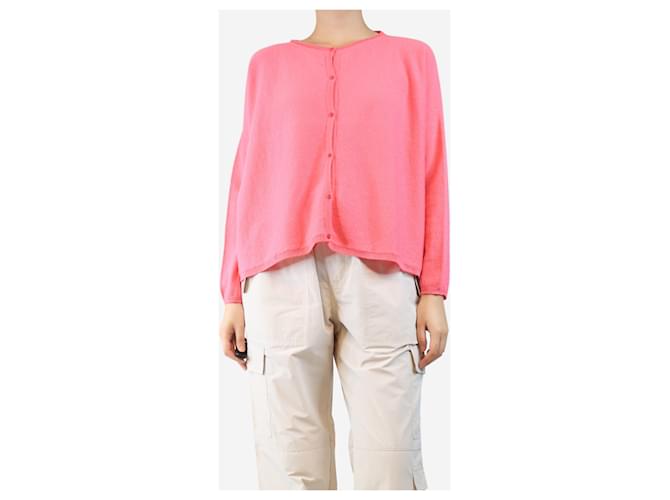 Autre Marque Pink cashmere cardigan - size L  ref.2605386