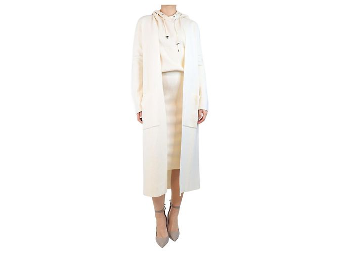 Maje Creme langer Cardigan - Größe M Roh