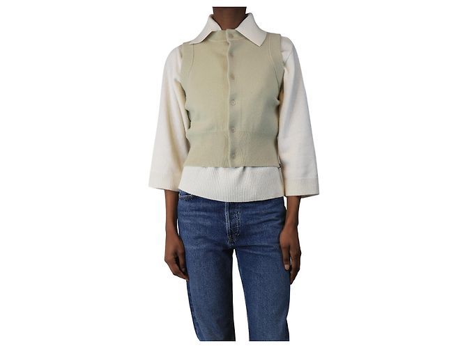 Autre Marque Cardigan sans manches neutre - taille S