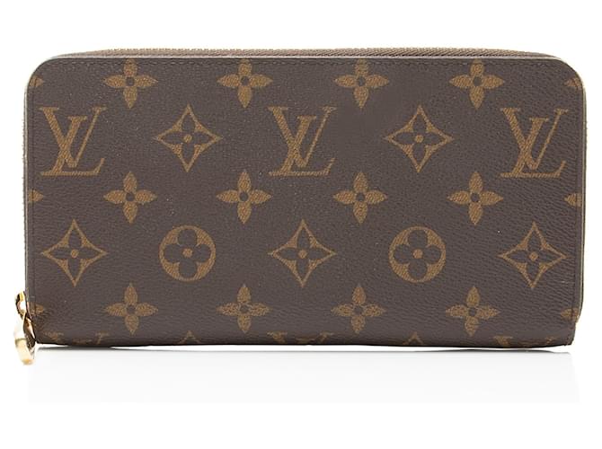 Louis Vuitton Monogram Canvas Zippy Wallet Brown Cloth  ref.2606003