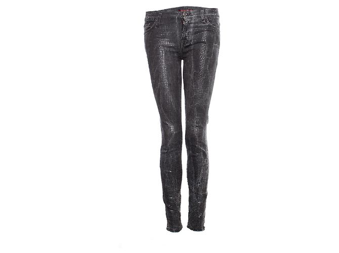 7 For All Mankind Jeans Seven for all mankind con estampado de lagarto brillante. Gris