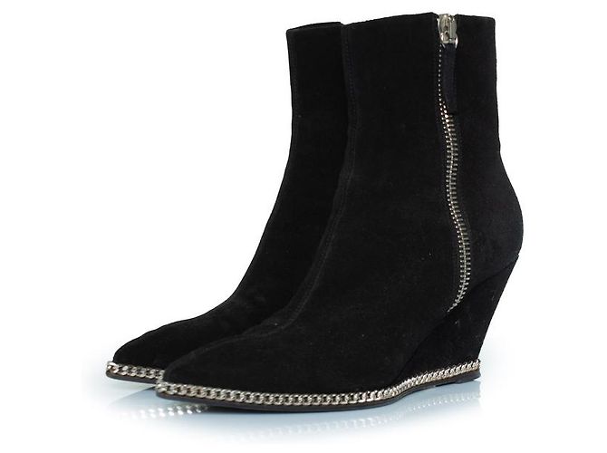 Schwarze Jardin Wedge-Stiefeletten von Giuseppe Zanotti