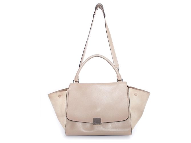 Céline Bolso Trapeze de Celine en beige. Castaño