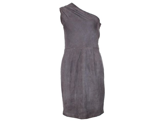 Robe en daim à une épaule Jimmy Choo pour H&M Gris