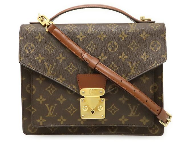 Sac à main Monceau 28 Monogram Louis Vuitton Marron