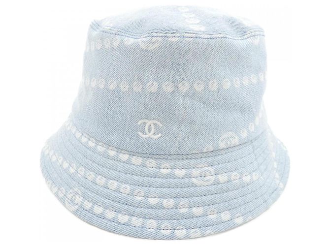Chanel Hat Cotton Hat Blue