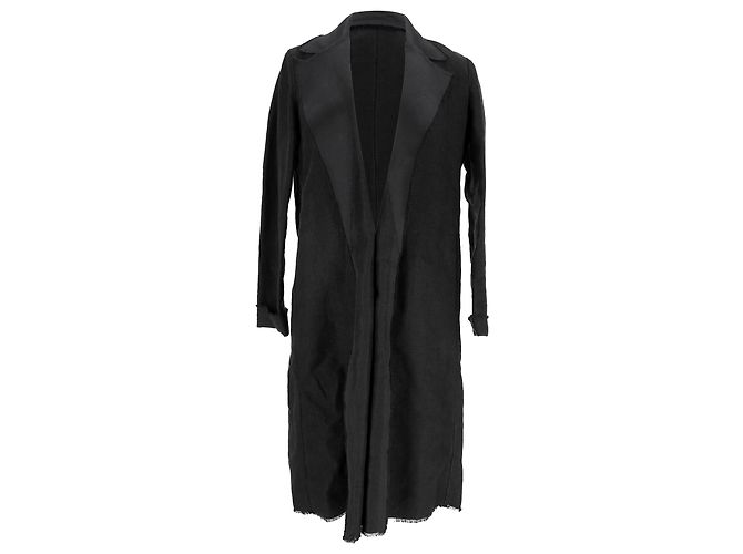Abrigo Abierto Lanvin en Algodón Negro