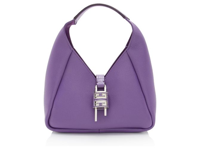 Hobo Mini G en cuir de veau Givenchy Violet